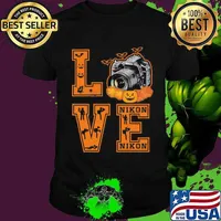 Halloween love camera nikon pumpkin shirt