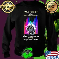 I'm a type of girl who is perfectly happy with toothless and supernatural s Sweater
