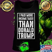 I Paid More Income Taxes Than Donald Trump Retro Vintage T-Shirt Tank top