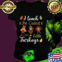 I teach the cutest little turkeys masks thanksgiving s Ladies tee