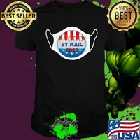 I voted by mail with a mask stars quarantine elections covid 19 shirt
