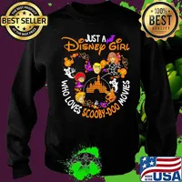 Just a disney girl who loves scooby-doo movies halloween s Sweater