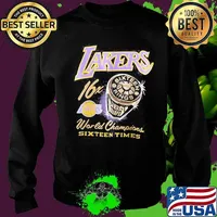 Los angeles lakers 16x world champions sixteen times s Sweater