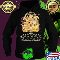 Los angeles lakers 60th anniversary 1960 2020 thank for the memories signatures s Hoodie