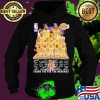 Los angeles lakers nba finals champions 2015 2020 thank for the memories signatures s Hoodie