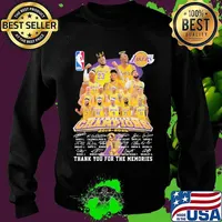 Los angeles lakers nba finals champions 2015 2020 thank for the memories signatures s Sweater