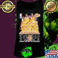 Los angeles lakers nba finals champions 2015 2020 thank for the memories signatures s Tank top