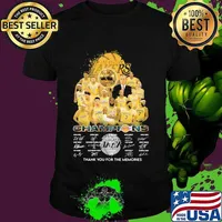 Los angeles lakers nba finals champions thank for the memories signatures shirt