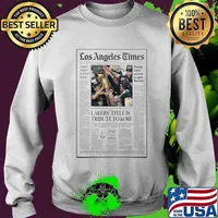 Los angeles times lakers title is tribute to kobe newspaper s Sweater