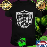 Nation with attitude black sunday las vegas raiders shirt