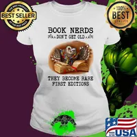 Owl book nerds don't get old they become rare first editions s Ladies tee