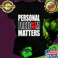 Personal Freedom Matters Black Lives Matter Shirt Ladies tee