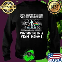 Pink floyd band how i wish you were here we're just two lost souls swimming in a fish bowl s Sweater
