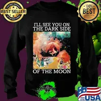 Pink floyd band i'll see you on the dark side of the moon vintage s Sweater