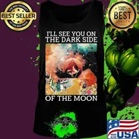 Pink floyd band i'll see you on the dark side of the moon vintage s Tank top
