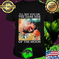 Pink floyd band i'll see you on the dark side of the moon vintage shirt