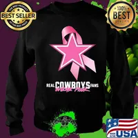 Real Cowboys fans wear pink cancer awareness s Sweater