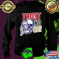 Skull Skull Gas Mask Trust No One Sweater