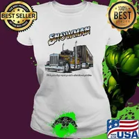 Smokey and the bandit snowman we've got a long way to go and a short time to get there truckin s Ladies tee