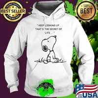 Snoopy keep looking up that's the secret of life s Hoodie