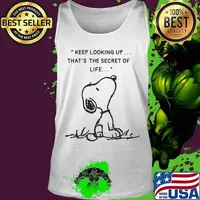 Snoopy keep looking up that's the secret of life s Tank top