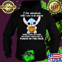 Stitch hug ups i love everybody some i love to be around some i love to avoid and others i would love to punch in the face s Hoodie