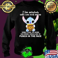 Stitch hug ups i love everybody some i love to be around some i love to avoid and others i would love to punch in the face s Sweater