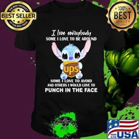 Stitch hug ups i love everybody some i love to be around some i love to avoid and others i would love to punch in the face shirt
