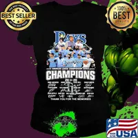 Tampa bay rays american league champions thank for the memories signatures s Ladies tee