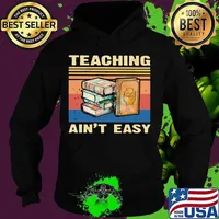 Teaching ain't easy line vintage retro s Hoodie