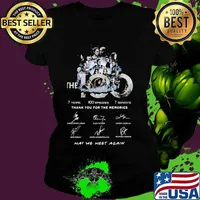 The 100 7 years 100 episodes 7 seasons thank you for the memories may be meet again signatures s Ladies tee