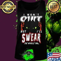 Toothless i won't quit but i'll swear the whole time s Tank top