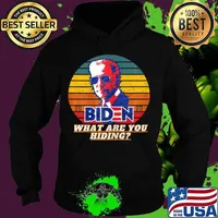 What are you hiding biden president debate 2020 vintage s Hoodie