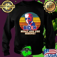 What are you hiding biden president debate 2020 vintage s Sweater