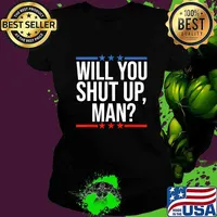Will You Shut Up Man! Joe Biden Presidential Debate 2020 T-Shirt Ladies tee