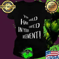 You Should Have Stayed In Your Basement Shirt Ladies tee