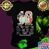 48 years of 1972 2020 mash thank you for the memories signatures s Ladies tee