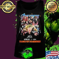 Avengers stanlee 12-11 thank you for the memories signature s Tank top