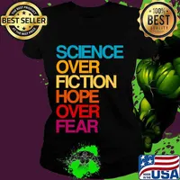 Debate quote biden science over fiction hope over fear vintage s Ladies tee