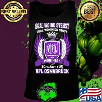 Egal Wo Du Stehst Egal Wohin Du Gehst Rapid Mein Herz Schagt Fur Vfl Crown Shirt Tank top