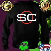 ESPN Sports Center Red & White Circle Logo Shirt Sweater