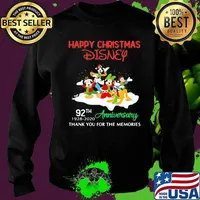 Happy christmas disney 92th 1928 2020 anniversary thank you for the memories s Sweater