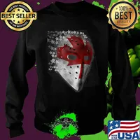 Hockey goalie vintage retro mask canadian flag goalies s Sweater