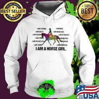 I am strong bold gutsy obsessed passionate a fighter smart dedicated i am a horse girl s Hoodie