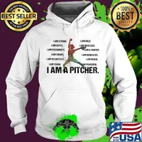 I am strong bold gutsy obsessed passionate a fighter smart dedicated i am a pitcher s Hoodie