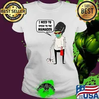 I Need To Speak To The Manager Monster Karen Mask Halloween Shirt Ladies tee