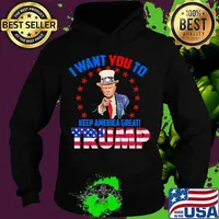 I Want You To Keep America Great Trump American Flag Election Shirt Hoodie