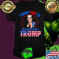 I Want You To Keep America Great Trump American Flag Election Shirt
