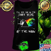 I’ll See You On The Dark Side Of The Moon Lgbt Rainbow Rowing Shirt Tank top