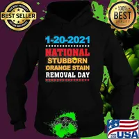 January 20th 2021 End Of An Error 2020 National Stubborn Orange Stain Anti Trump Shirt Hoodie